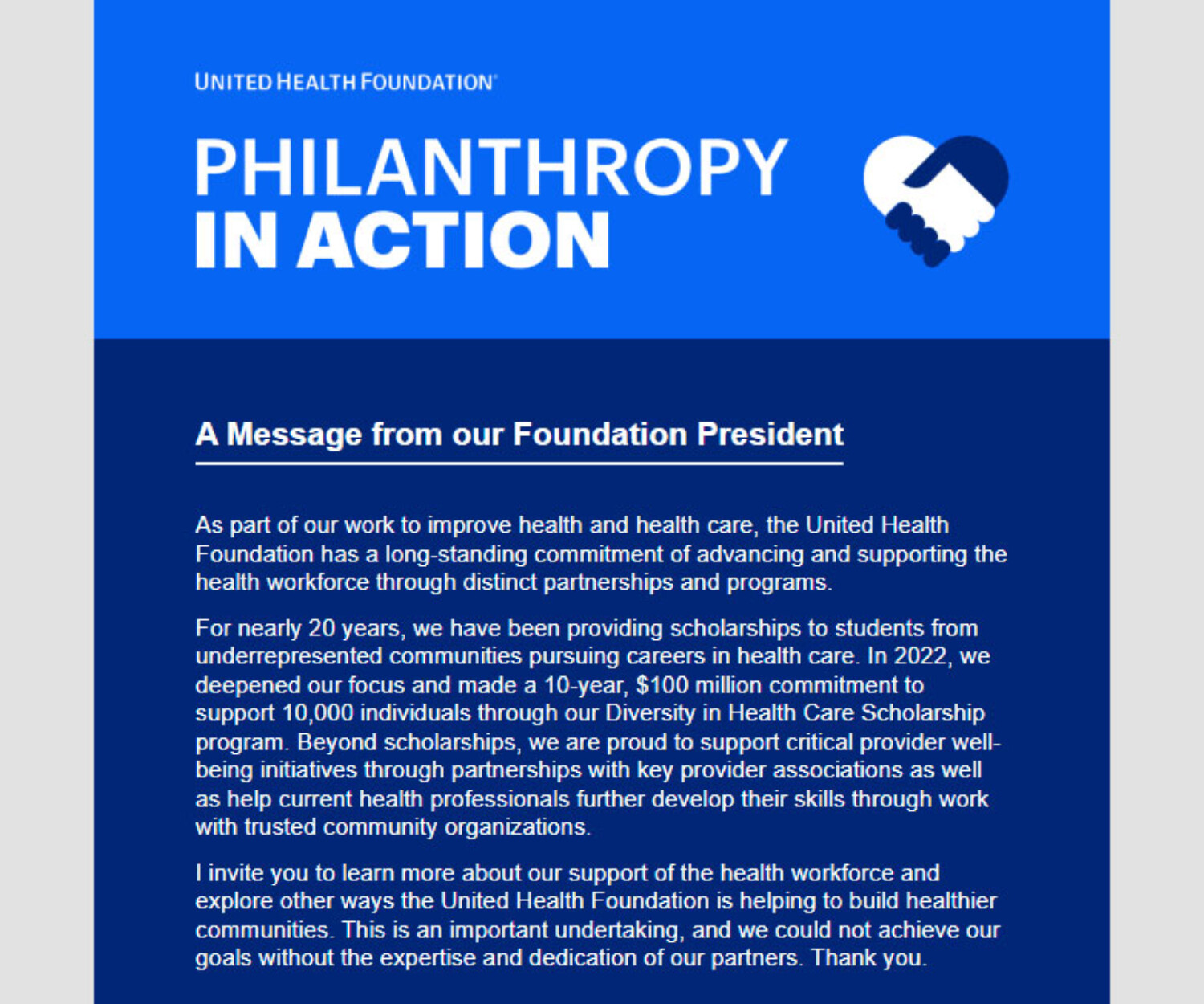 Philanthropy in Action